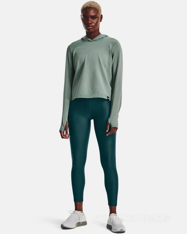 女士UA IntelliKnit Wind连帽上衣