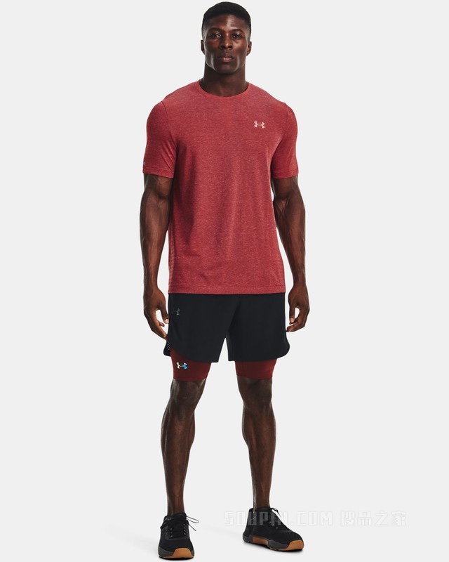 男士UA RUSH Seamless GeoSport短袖T恤