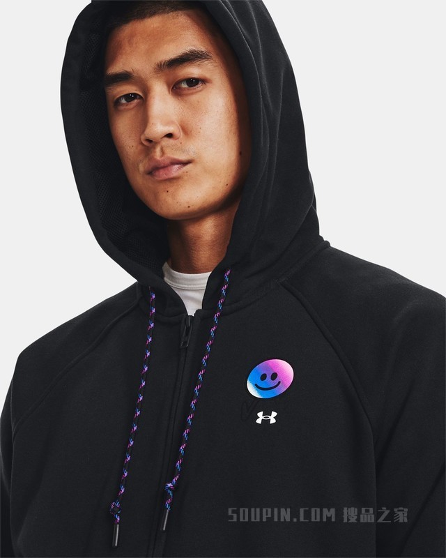 男士UA Elevated Terry全拉链连帽上衣