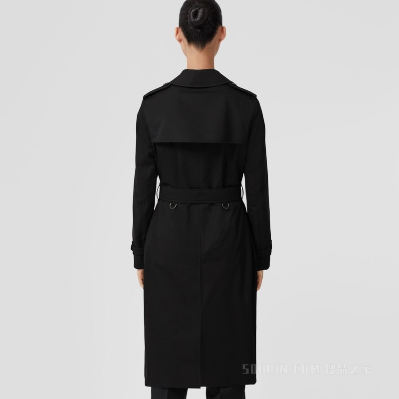 肯辛顿版型 - 长款 Heritage Trench 风衣 (黑色) - 女士