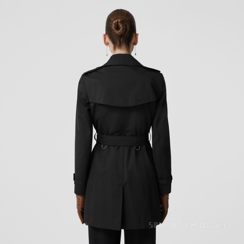 短款切尔西版型 - Heritage Trench 风衣 (黑色) - 女士