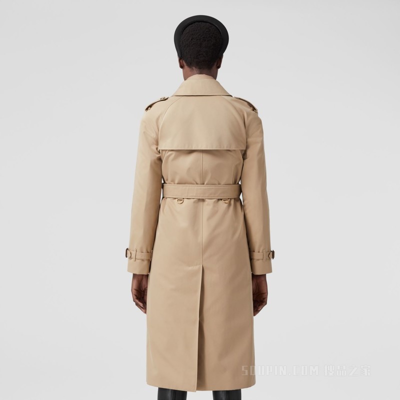 滑铁卢版型长款 Heritage Trench 风衣 (蜂蜜色) - 女士