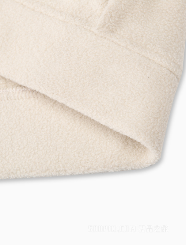 Calvin Klein 22早秋新款女士时尚翻领按扣刺绣舒适摇粒绒短款卫衣J219758