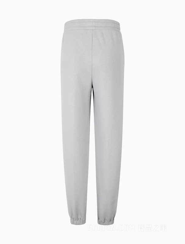 Calvin Klein 22早秋新款女士松紧腰LOGO织带束脚加绒针织休闲裤J219738