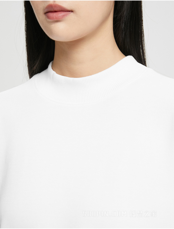 Calvin Klein 22早秋新款女士时尚醒目标语印花圆领宽松套头卫衣J219770