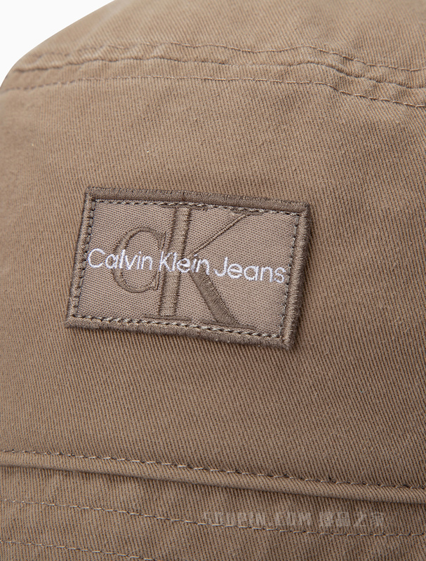 Calvin Klein 22早秋男士休闲纯棉LOGO绣片透气遮阳盆帽渔夫帽K509901