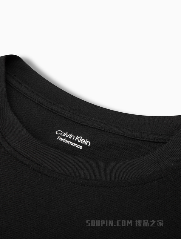 Calvin Klein 22早秋新款男士休闲圆领反光LOGO透气排汗长袖T恤4MS2K200