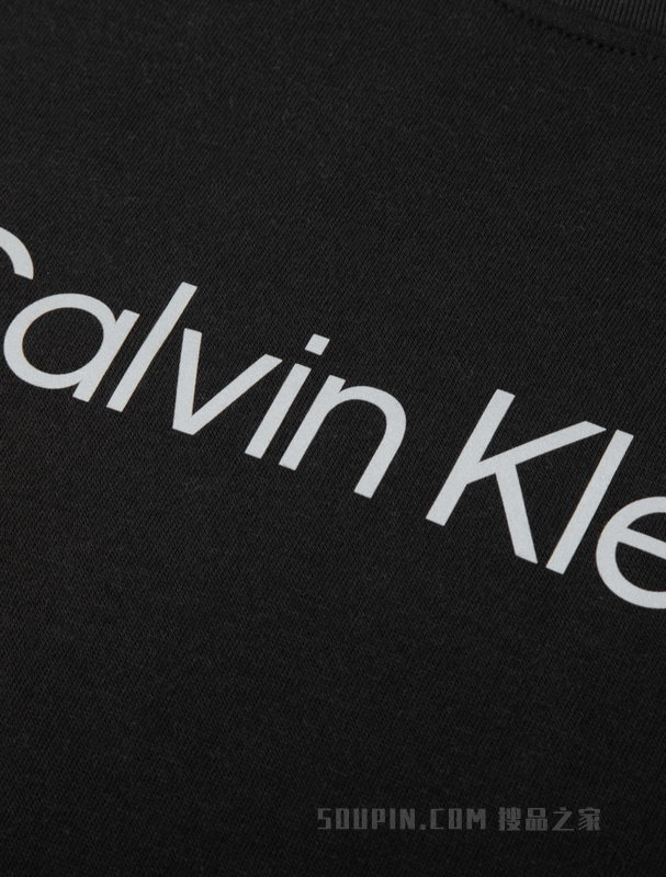Calvin Klein 22早秋新款男士休闲圆领反光LOGO透气排汗长袖T恤4MS2K200