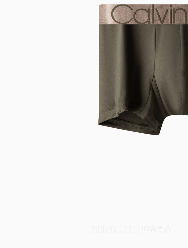 【炫光引力带】Calvin Klein 22早秋男士光泽LOGO细滑透气平角内裤NB2540