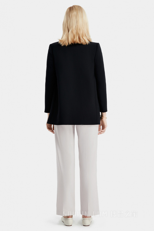 单侧皮带装饰造型西装