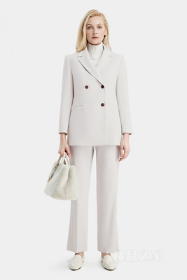 陨石灰简约西装夹克