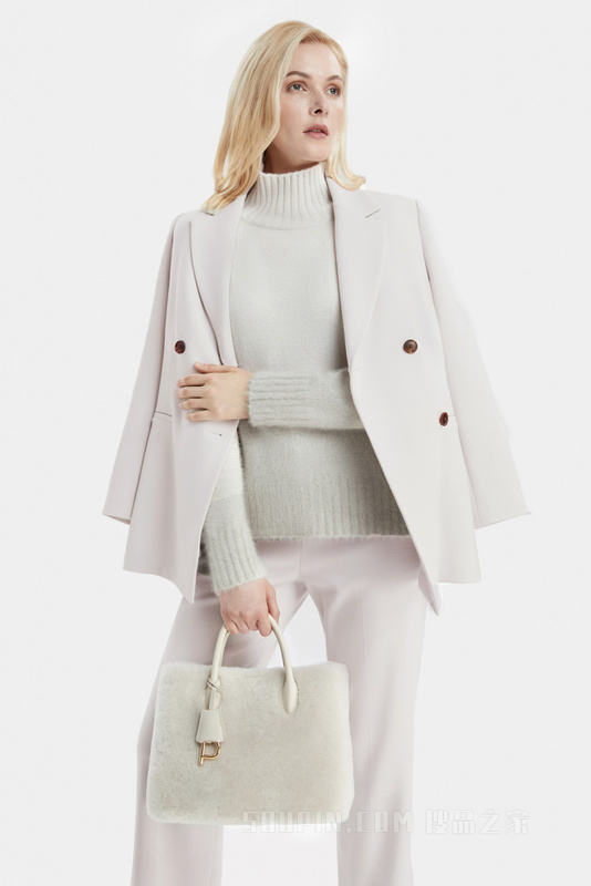 陨石灰简约西装夹克