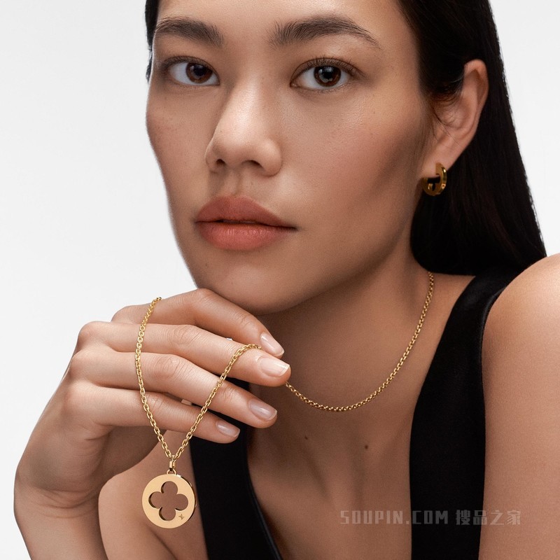 EMPREINTE MEDALLION 18K 金项链