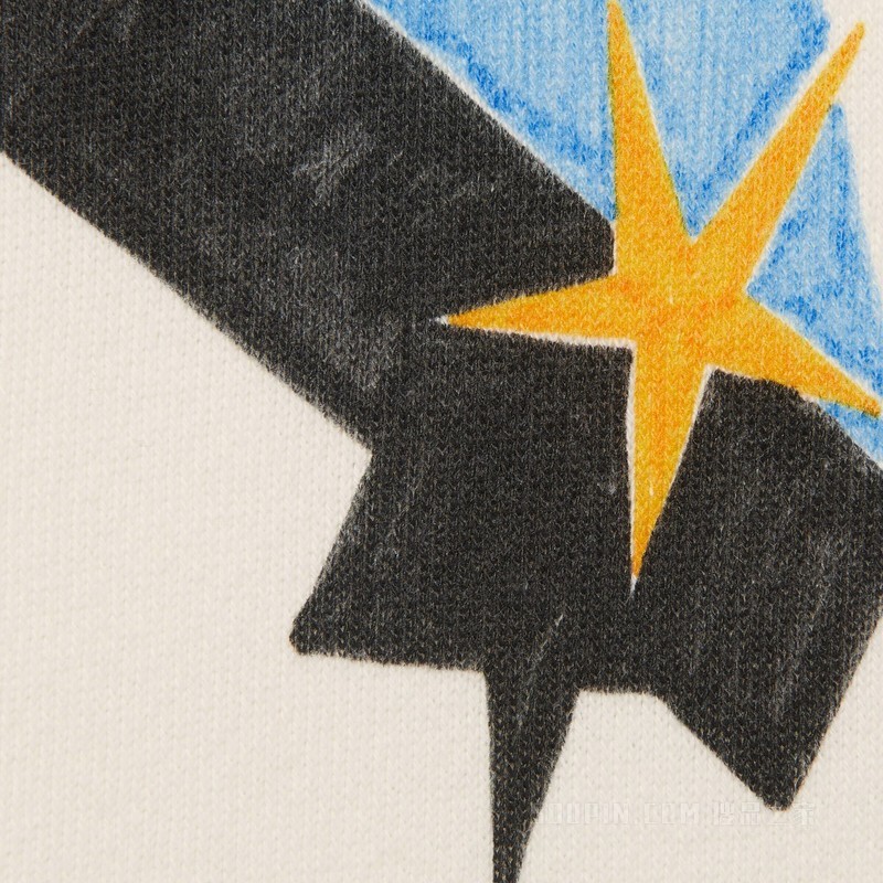 平纹针织棉卫衣 白色