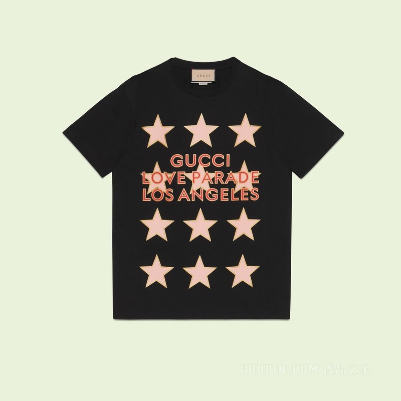 “Gucci Love Parade”T恤 黑色