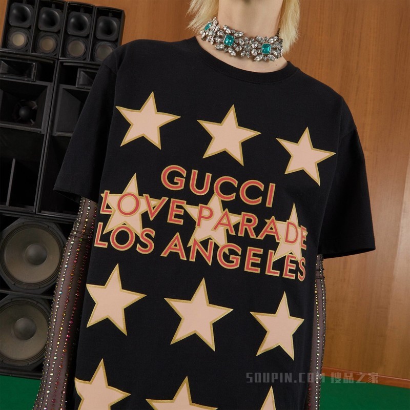 “Gucci Love Parade”T恤 黑色