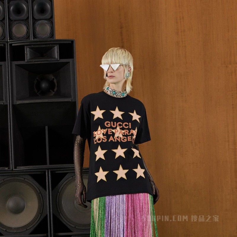 “Gucci Love Parade”T恤 黑色