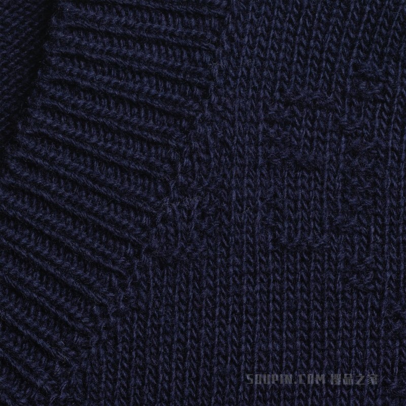 GG羊毛提花卫衣 蓝色