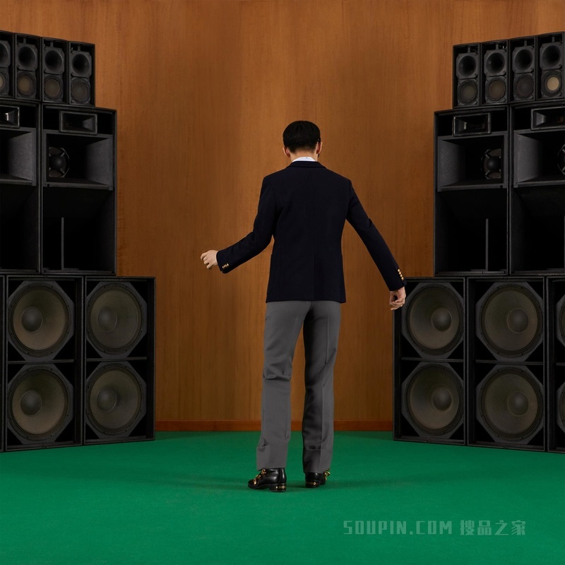 刺绣棉质条纹衬衫 浅蓝色和白色