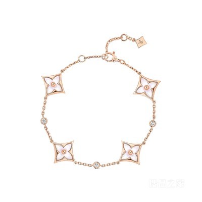 COLOR BLOSSOM BB MULTI-MOTIFS 18K 金贝壳钻石手链