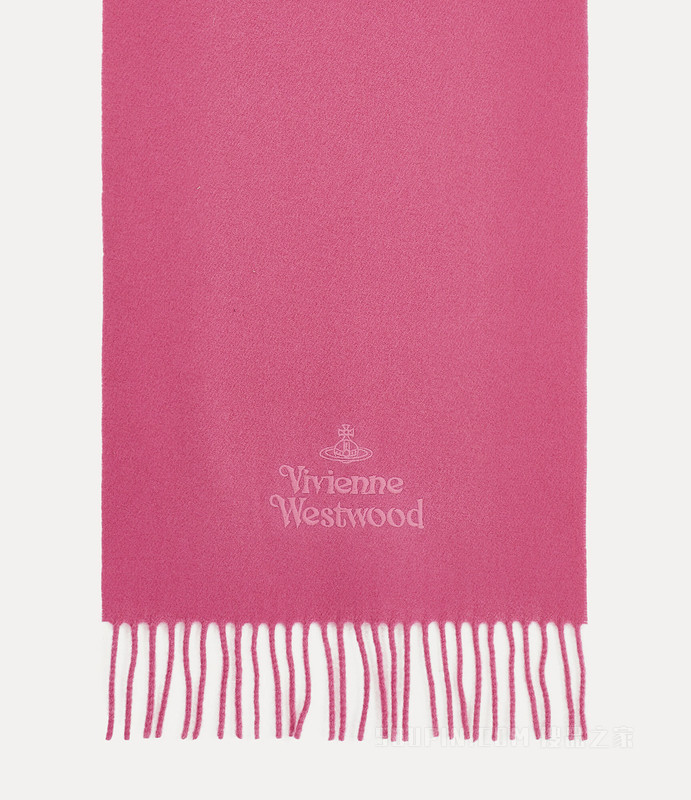 Embroidered Lambswool Scarf
