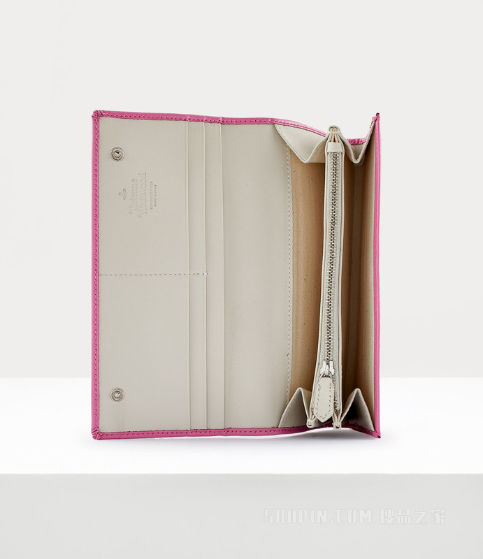 Shiny Patent Long Card Holder
