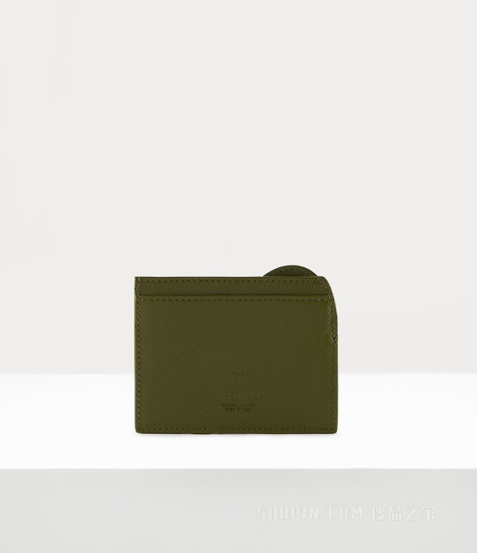 Saffiano Heart Card Holder