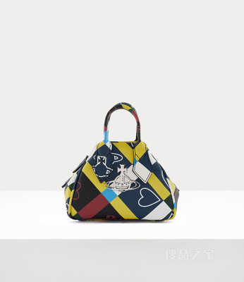 Orb And Heart Check Mini Yasmine Bag