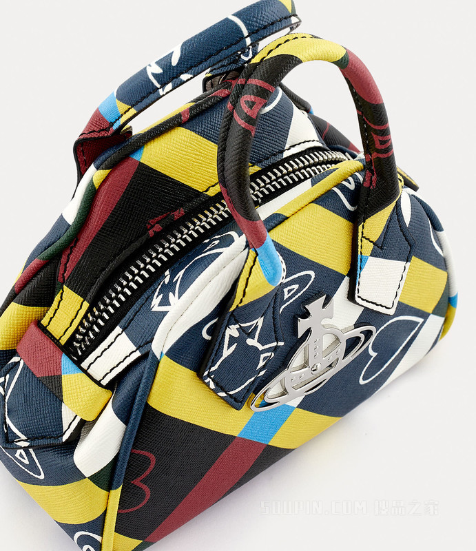 Orb And Heart Check Mini Yasmine Bag