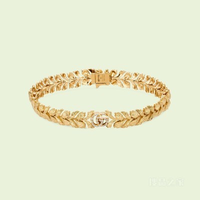 Flora系列饰双G 18K黄金手镯 18K黄金