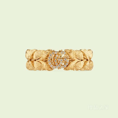 Flora系列饰双G 18K黄金戒指 18K黄金