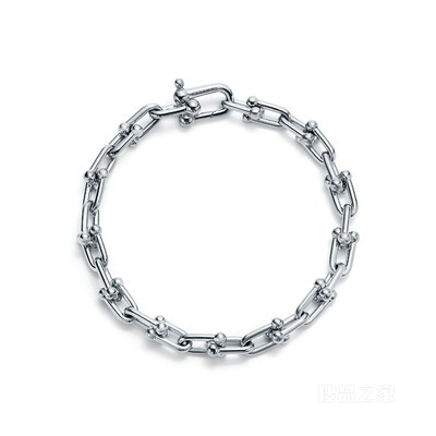 Tiffany HardWear 系列纯银链环手链，中号