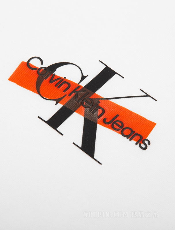 Calvin Klein 22秋冬新款女士时尚纯棉透气醒目LOGO圆领短袖T恤J220492