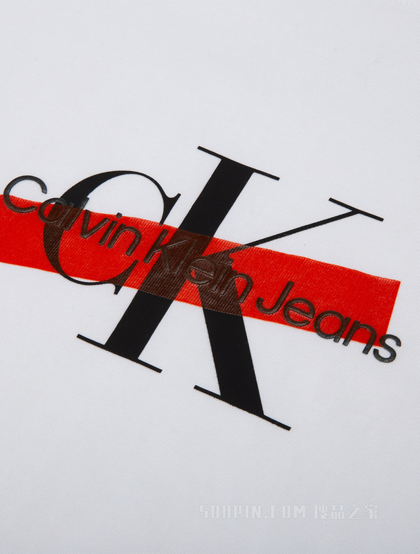 Calvin Klein 22早秋女士休闲圆领舒适纯棉醒目LOGO开衩长袖T恤J220126
