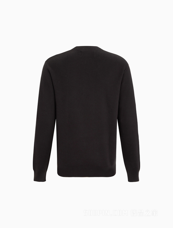 Calvin Klein 22早秋男士时尚圆领醒目LOGO提花舒适套头针织衫ZM02094