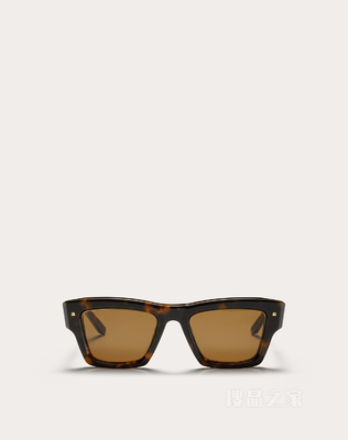 XXII - 方形醋纤框铆钉装饰太阳眼镜