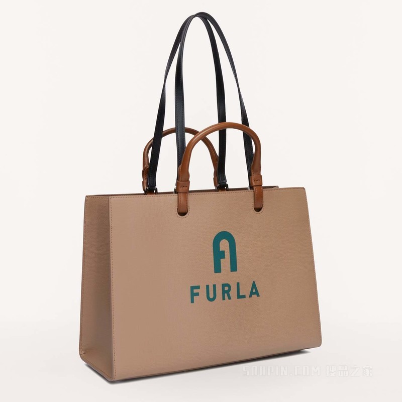 大号大手袋 Greige (Beige) FURLA VARSITY STYLE