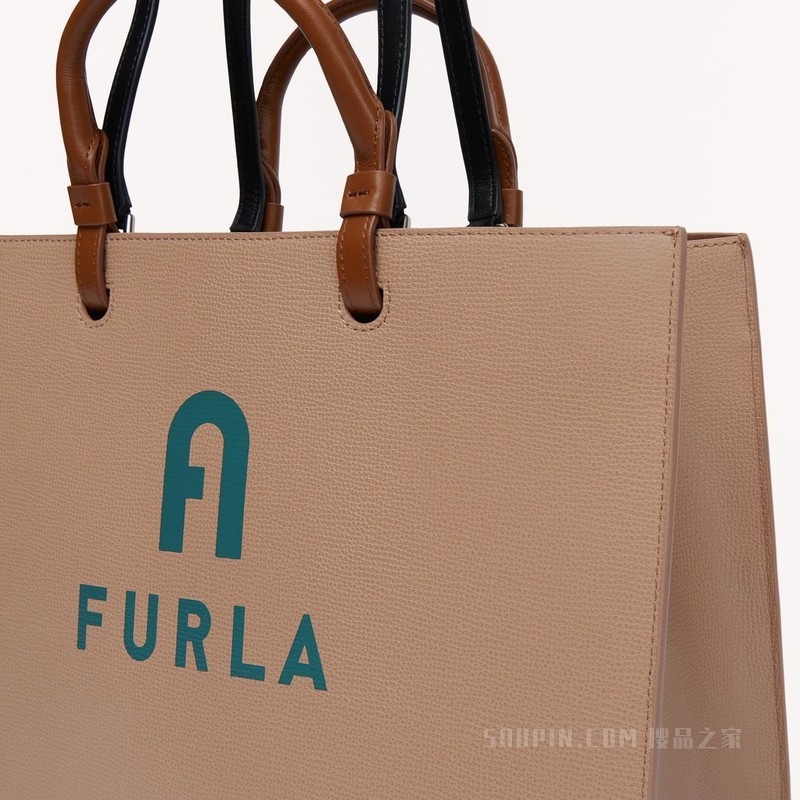 大号大手袋 Greige (Beige) FURLA VARSITY STYLE