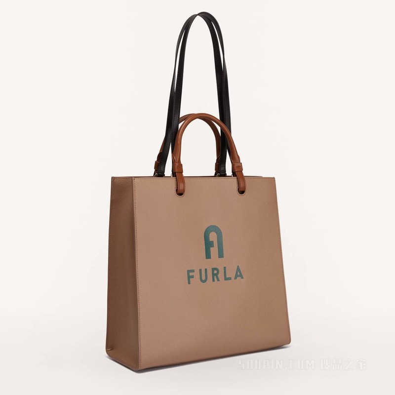 大号大手袋 Greige (Beige) FURLA VARSITY STYLE