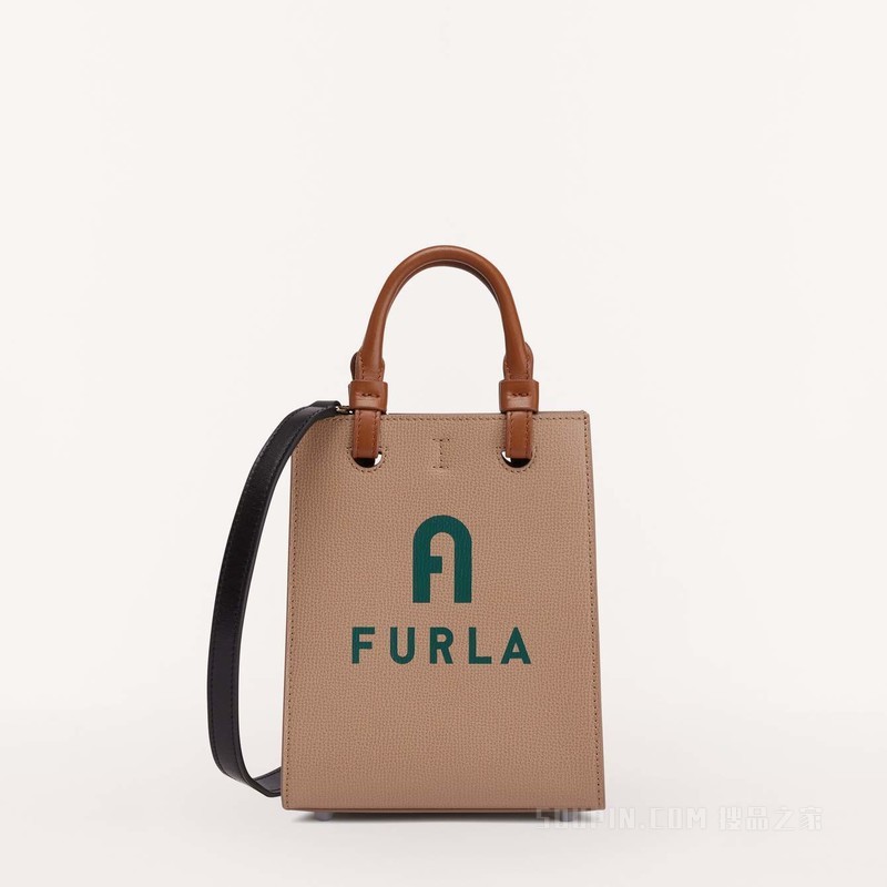 托特包 迷你款 Greige (Beige) FURLA VARSITY STYLE