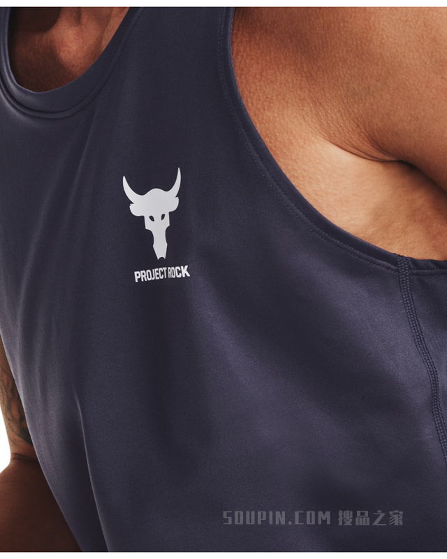 男士Project Rock强森Armour印花修身型背心