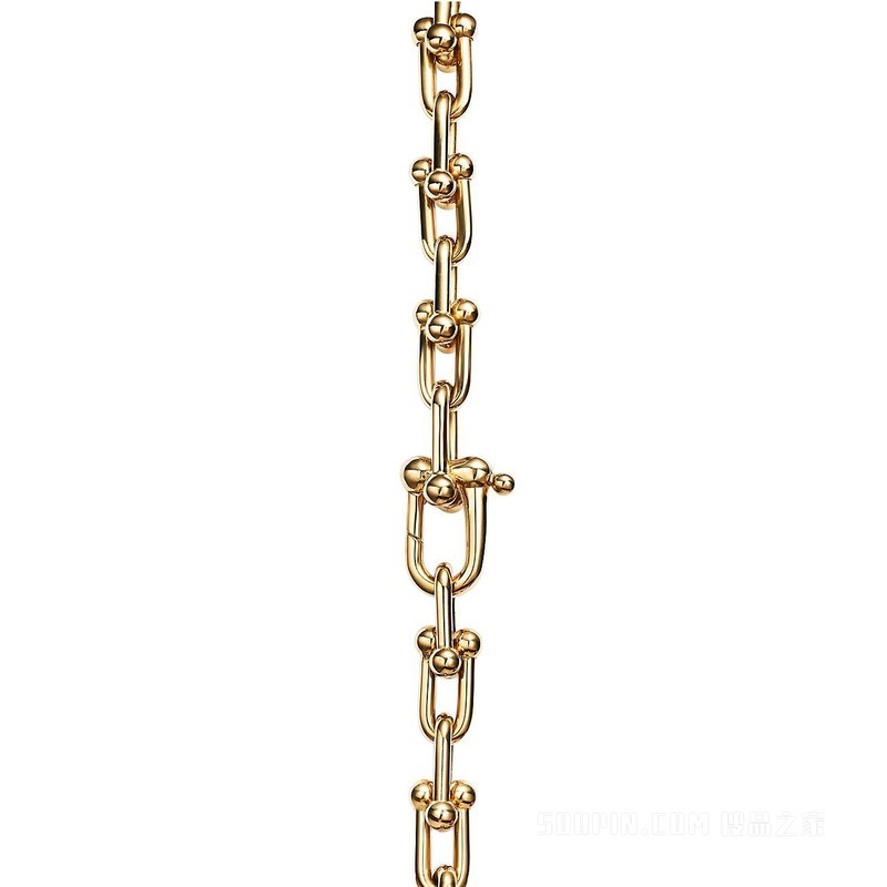 Tiffany HardWear 系列 18K 黄金链环手链，中号