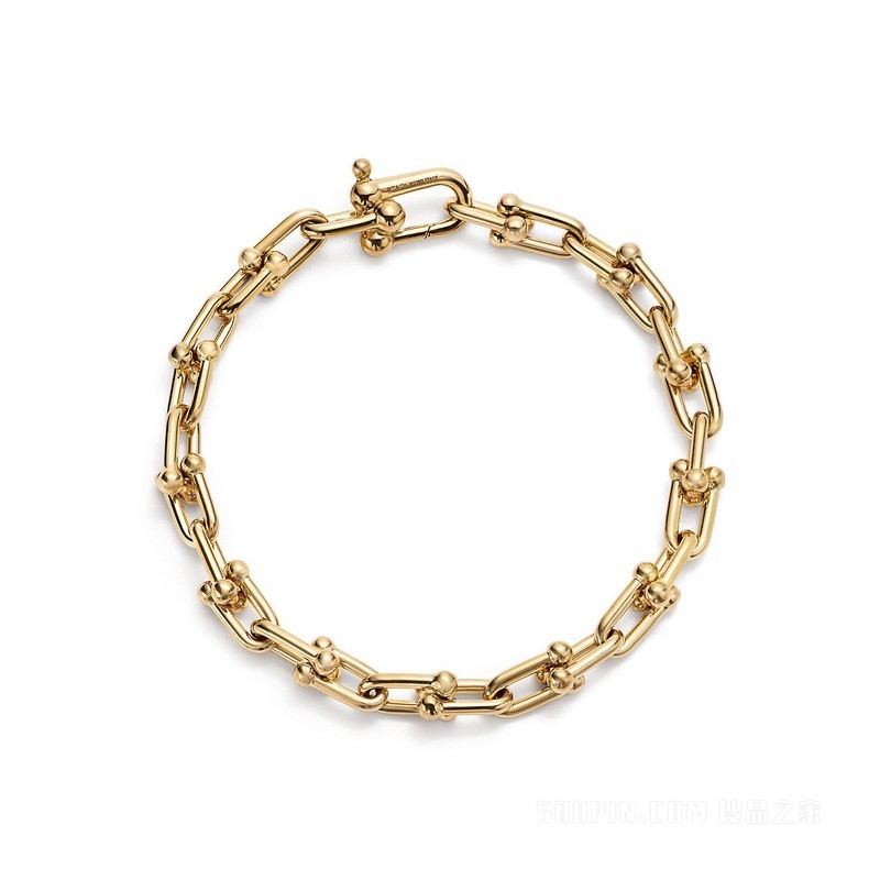 Tiffany HardWear 系列 18K 黄金链环手链，中号