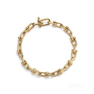 Tiffany HardWear 系列 18K 黄金链环手链，中号
