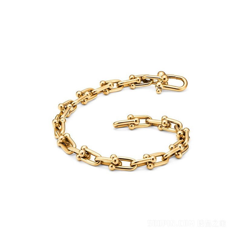 Tiffany HardWear 系列 18K 黄金链环手链，中号
