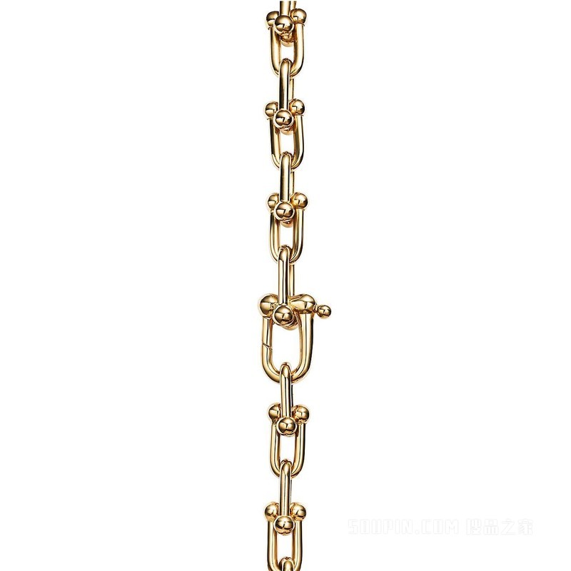 Tiffany HardWear 系列 18K 黄金链环手链，中号