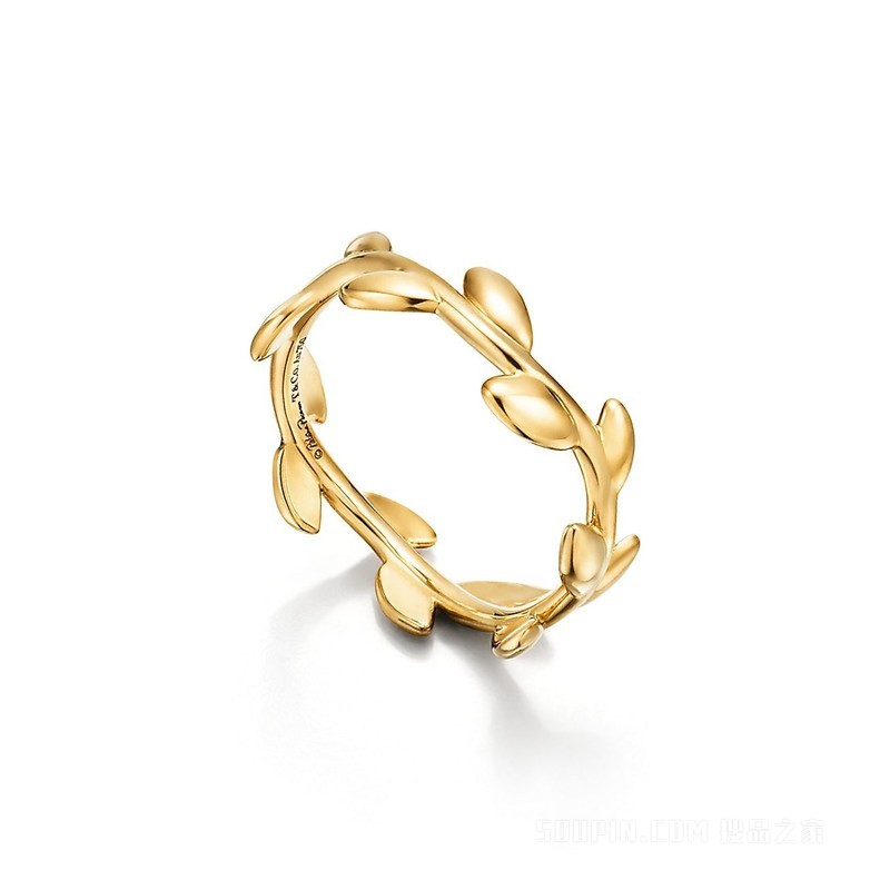 Paloma Picasso® 系列 18K 黄金 Olive Leaf 窄式戒指