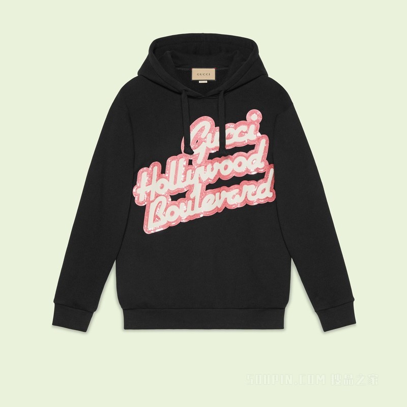 Gucci Hollywood Boulevard卫衣 黑色