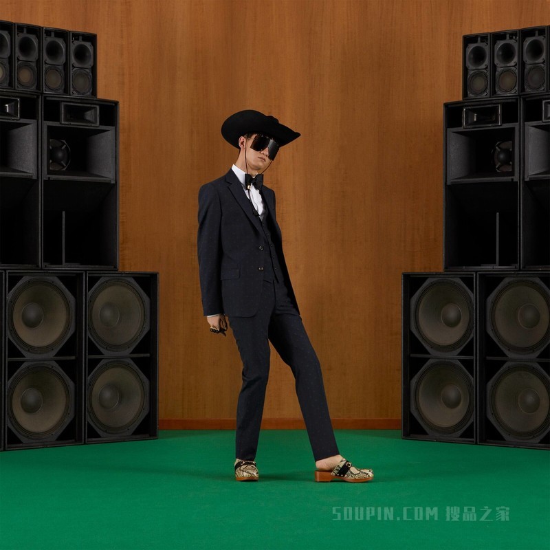 双G羊毛套装 蓝色