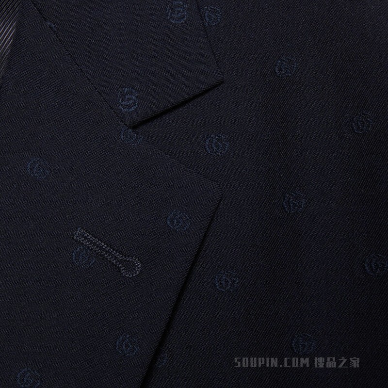 双G羊毛套装 蓝色